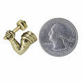Arm and Hammer Gold Lapel Pin