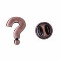 Question Mark Copper Lapel Pin