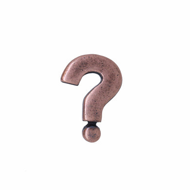 Question Mark Copper Lapel Pin | lapelpinplanet