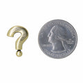 Question Mark Gold Lapel Pin