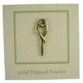Aneurysm Clip Gold Lapel Pin