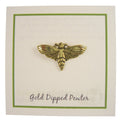 Moth Gold Lapel Pin