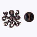 Octopus Copper Lapel Pin