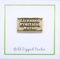 Licensed Practical Nurse Gold Lapel Pin