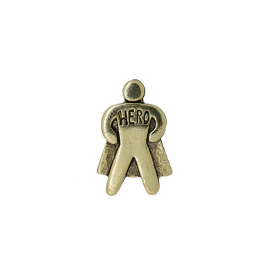 Superhero Gold Lapel Pin