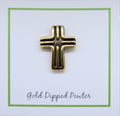 St Andrews Cross Gold Lapel Pin