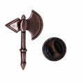 Battle Axe Copper Lapel Pin