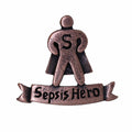 Sepsis Hero Copper Lapel Pin
