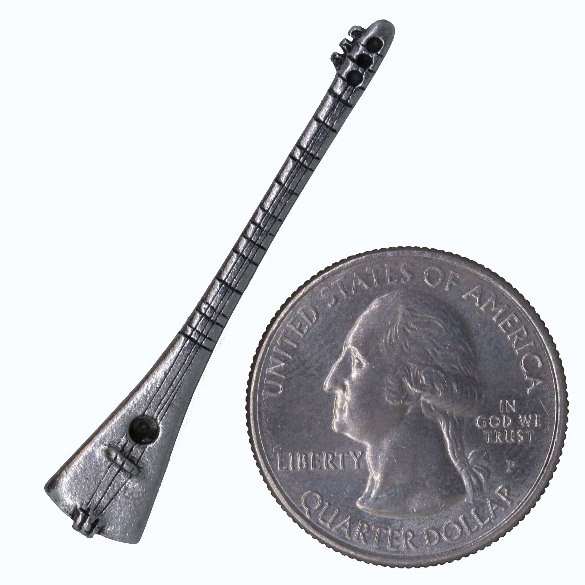 Strum Stick Music Hand Cast Pin Lapel Pin