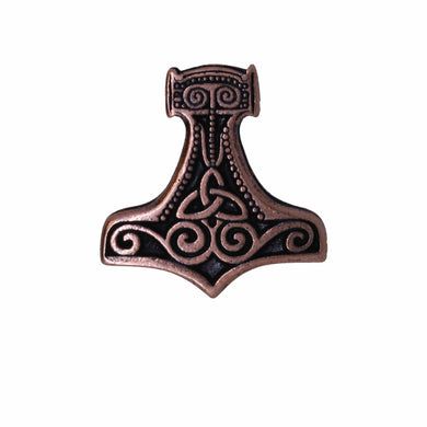 Viking Thor's Hammer Copper Lapel Pin | lapelpinplanet