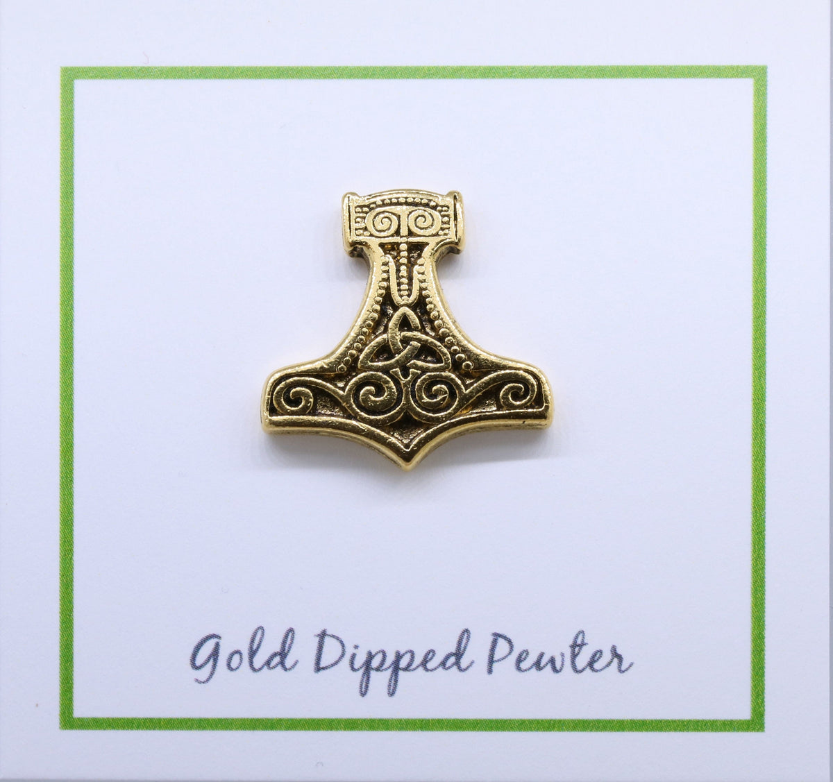 Thor Pin Viking Thors Hammer Gold Lapel Pin – lapelpinplanet