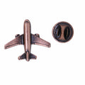 Jet Airplane Copper Lapel Pin