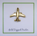 Jet Airplane Gold Lapel Pin