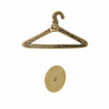 Wire Clothes Hanger Gold Lapel Pin