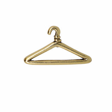 Wire Clothes Hanger Gold Lapel Pin | lapelpinplanet