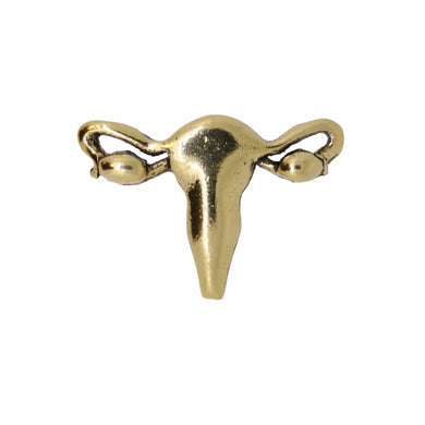 Uterus Gold Lapel Pin | lapelpinplanet