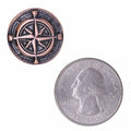 Compass Rose Copper Lapel Pin