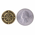 Compass Rose Gold Lapel Pin