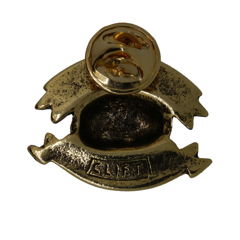 Time is Brain Stroke Awareness Gold Lapel Pin