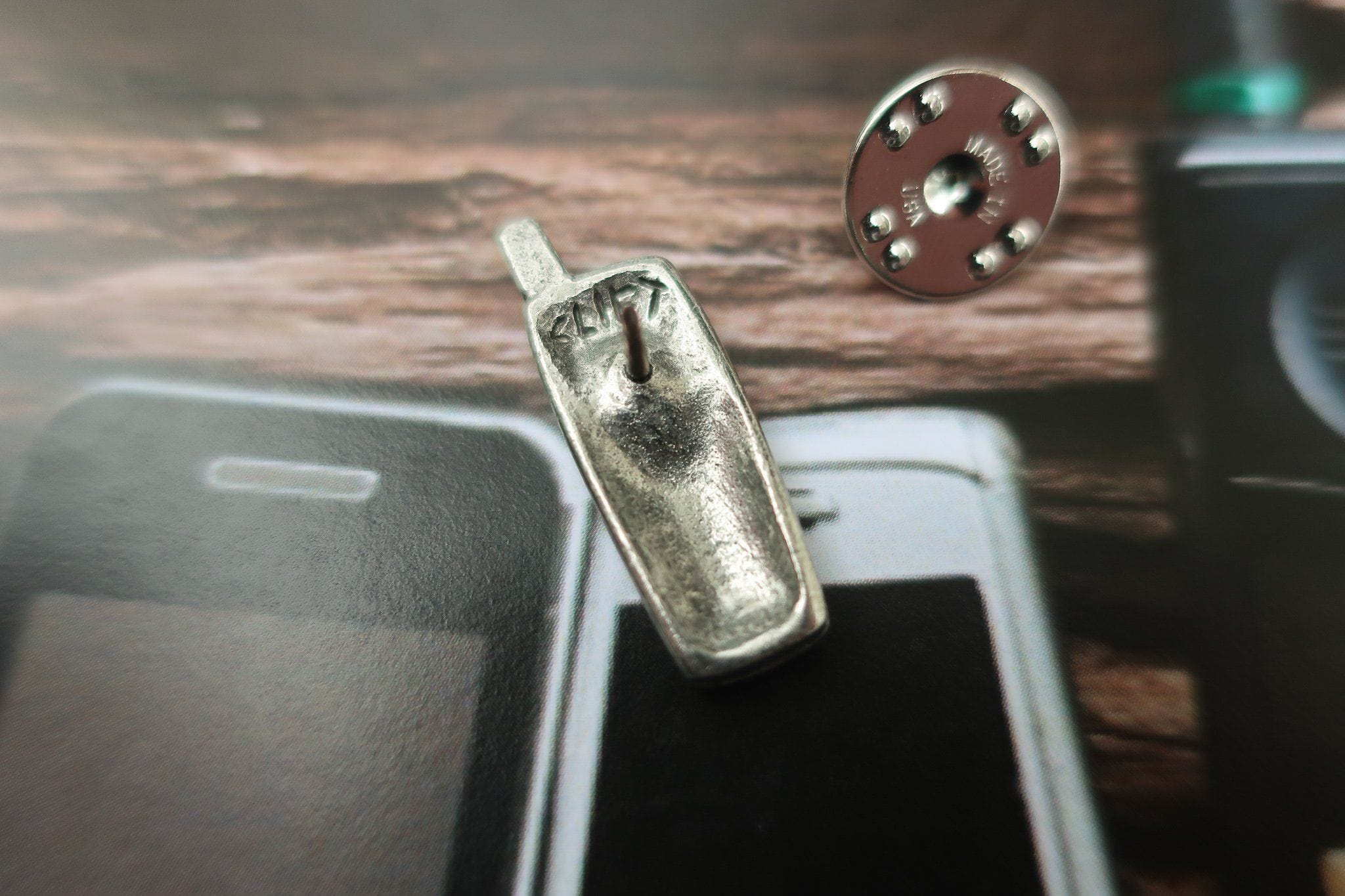 Cell Phone Lapel Pin - Connected in Style | Lapel Pin Planet ...