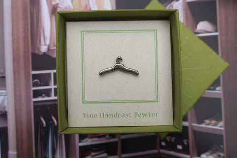Clothes Hanger Lapel Pin
