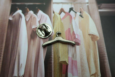 Clothes Hanger Lapel Pin