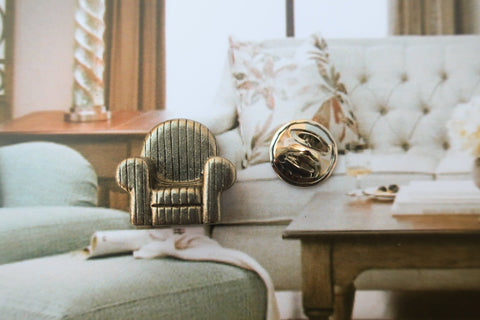 Comfy Chair Lapel Pin