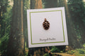 Redwood Cone Copper Lapel Pin