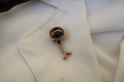 Neuron Copper Lapel Pin