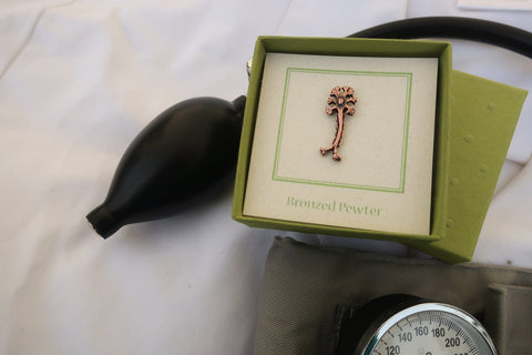 Neuron Copper Lapel Pin