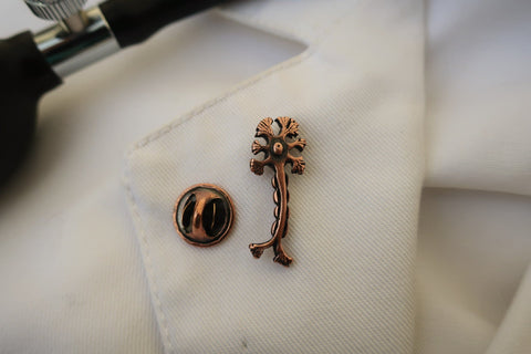 Neuron Copper Lapel Pin
