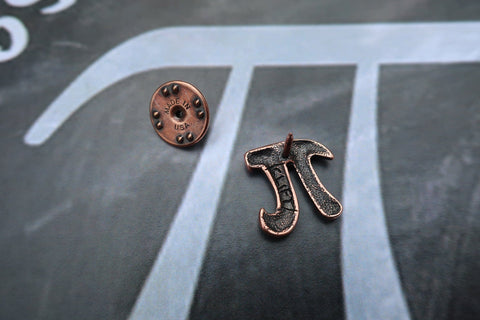 Pi Copper Lapel Pin