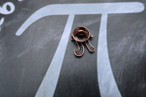 Pi Copper Lapel Pin