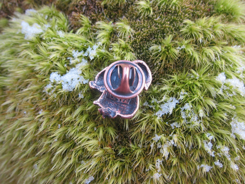 Squirrel Copper Lapel Pin