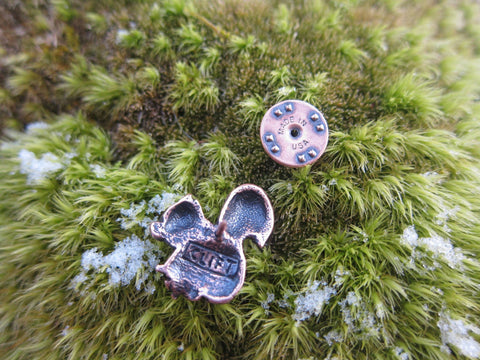 Squirrel Copper Lapel Pin