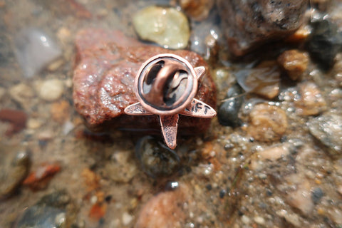 Starfish Copper Lapel Pin