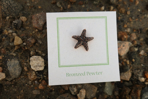 Starfish Copper Lapel Pin