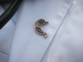 Stomach Copper Lapel Pin