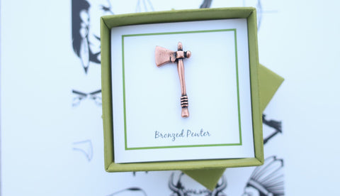 Tomahawk Copper Lapel Pin