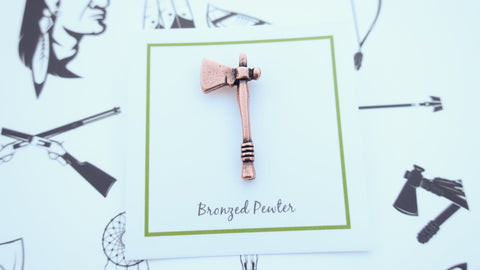 Tomahawk Copper Lapel Pin