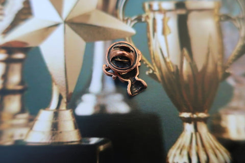 Trophy Copper Lapel Pin