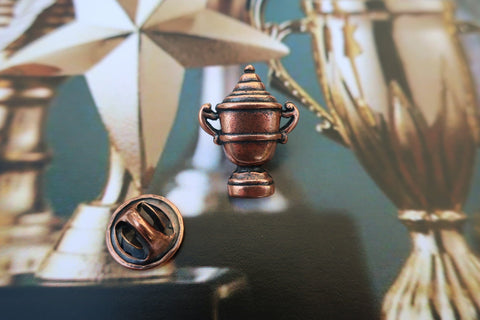 Trophy Copper Lapel Pin