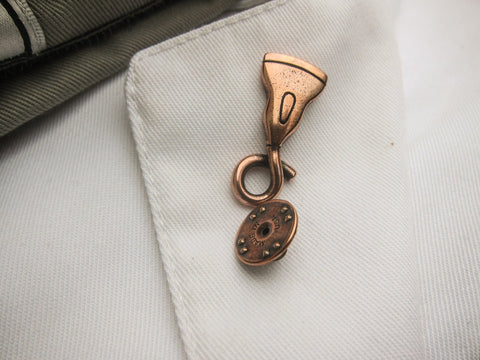 Ultrasound Wand Copper Lapel Pin