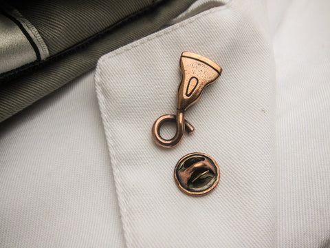 Ultrasound Wand Copper Lapel Pin