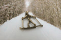 Cross Country Skier Lapel Pin