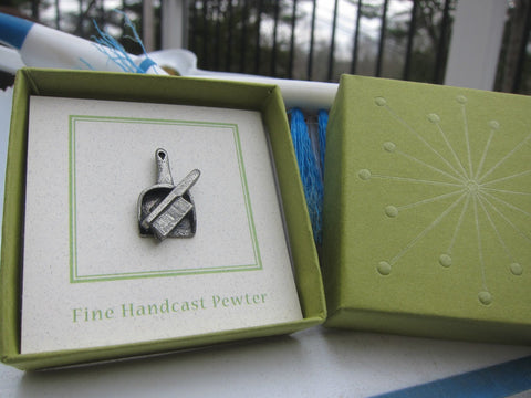Dust Pan & Brush Lapel Pin