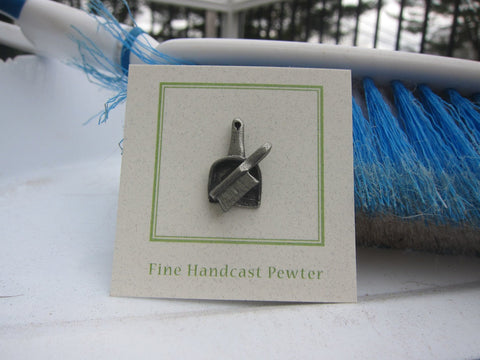 Dust Pan & Brush Lapel Pin