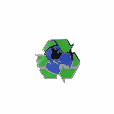 Recycle Earth Enamel Pin | lapelpinplanet