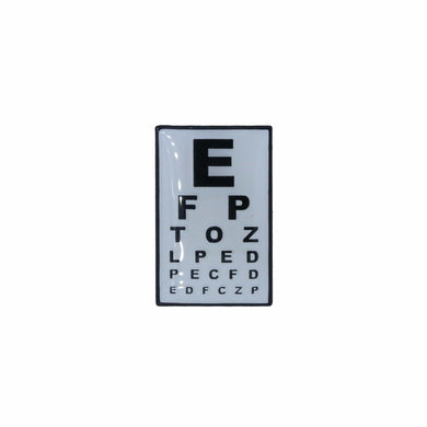 Eye Chart Enamel Pin | lapelpinplanet