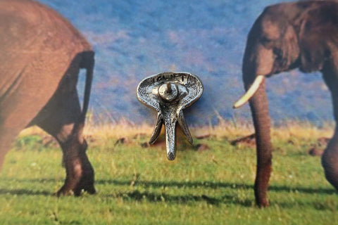Elephant Head Lapel Pin